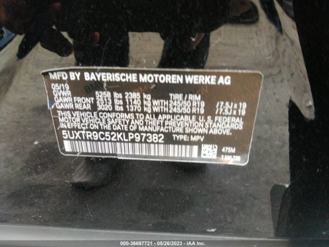 5UXTR9C52KLP97382 BMW X3 Xdrive30i