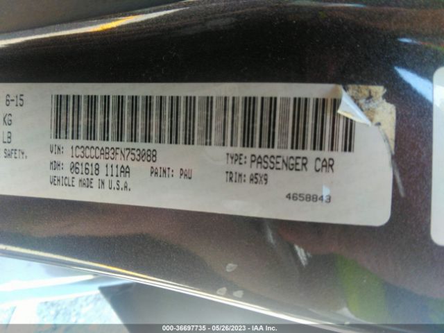 1C3CCCAB3FN753088 Chrysler 200 Limited