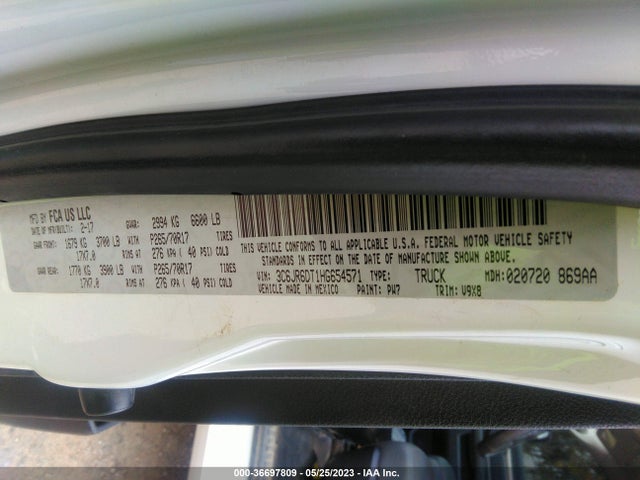 RAM 1500 Tradesman 2017 3C6JR6DT1HG654571 Image 11