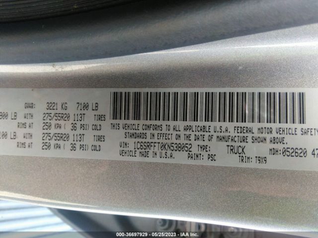 2019 RAM 1500 1C6SRFFT0KN538052 Photo 8