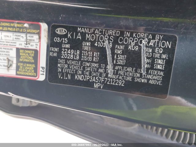 KNDJP3A57F7212292 KIA SOUL +