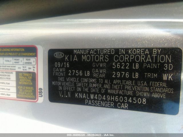 KNALW4D49H6034508 KIA K900 Luxury