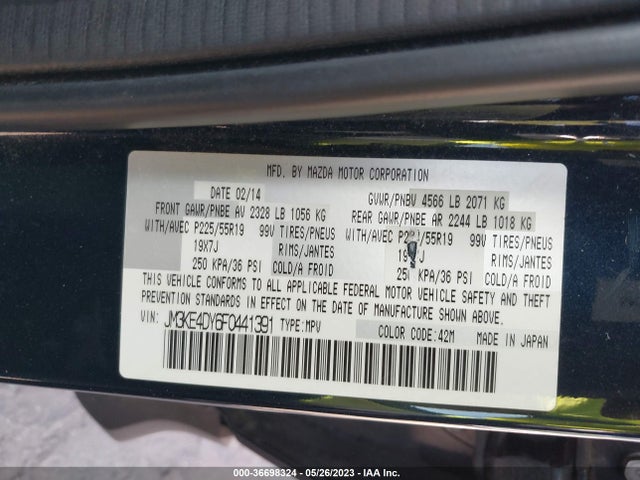 Mazda Cx-5 Grand Touring 2015 JM3KE4DY6F0441391 Image 10