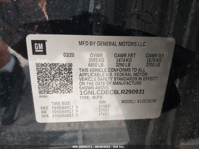 Chevrolet Tahoe Commercial 2020 1GNLCDEC6LR290931 Image 9