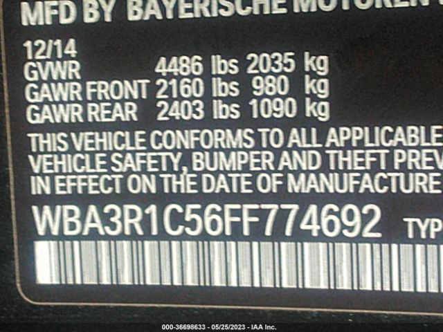 WBA3R1C56FF774692 BMW 4 Series 435i