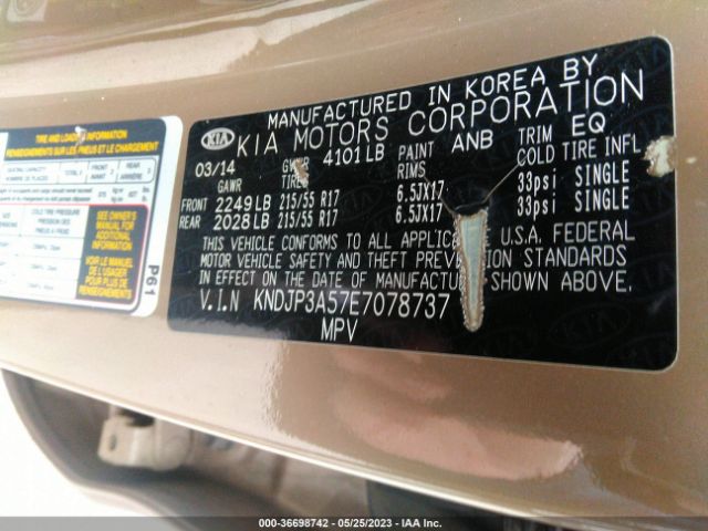 KNDJP3A57E7078737 KIA SOUL +