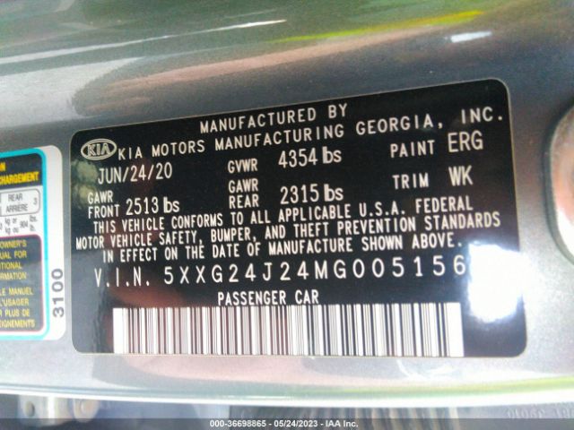5XXG24J24MG005156 KIA K5 LX