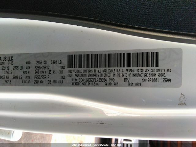 1C4HJWDG3FL739994 Jeep Wrangler Unlimited Sport