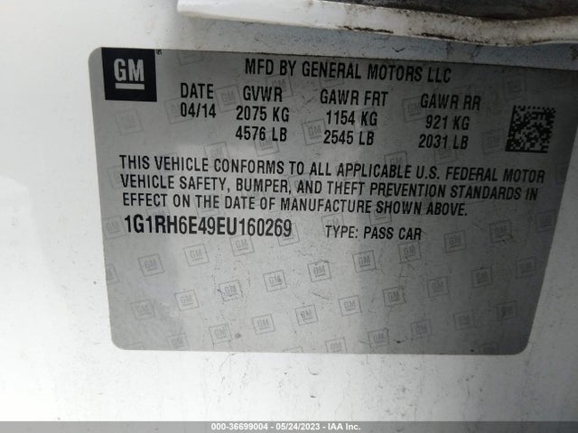 Chevrolet Volt 2014 1G1RH6E49EU160269 Image 11