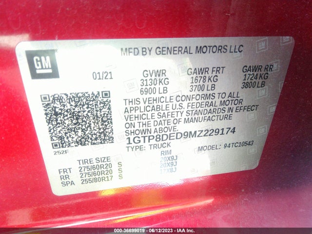GMC Sierra 1500 Slt 2021 1GTP8DED9MZ229174 Image 9
