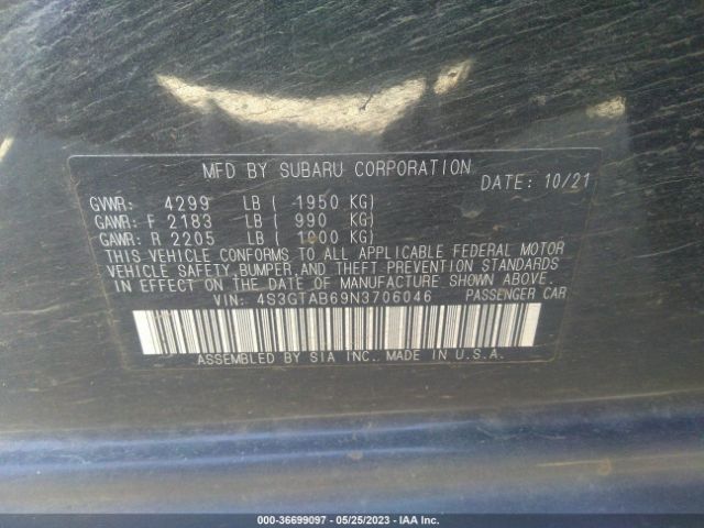 4S3GTAB69N3706046 Subaru Impreza