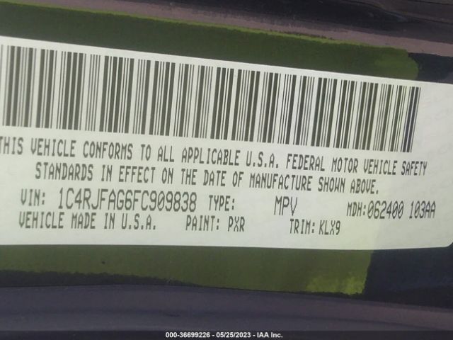 1C4RJFAG6FC909838 Jeep Grand Cherokee Altitude