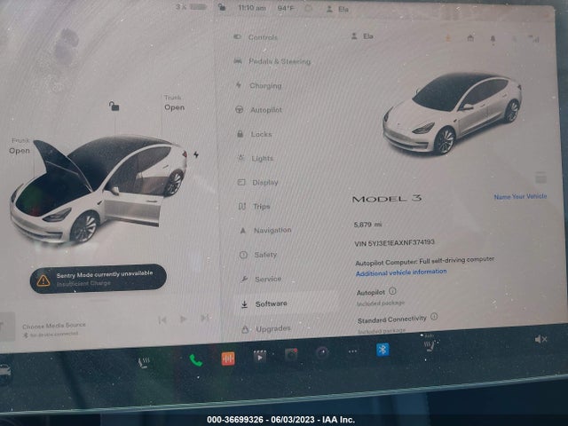 2022 Tesla 3, VIN: 5YJ3E1EAXNF374193