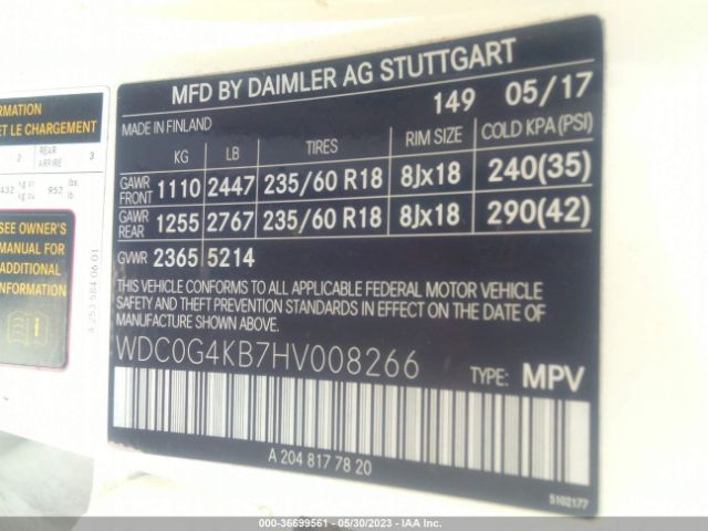 WDC0G4KB7HV008266 Mercedes-Benz Glc Glc 300