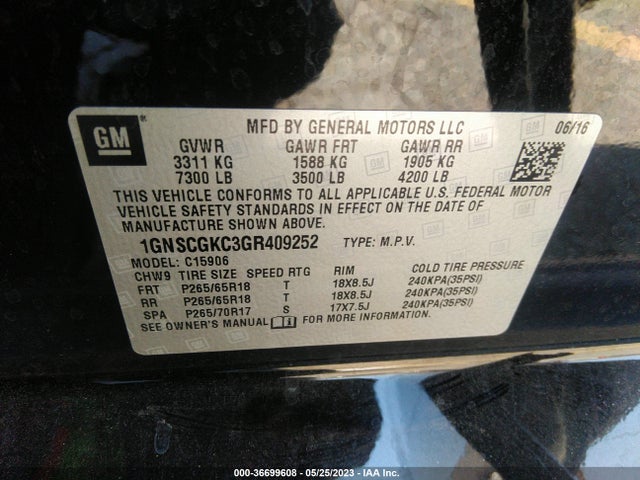 Chevrolet Suburban Ls 2016 1GNSCGKC3GR409252 Image 10