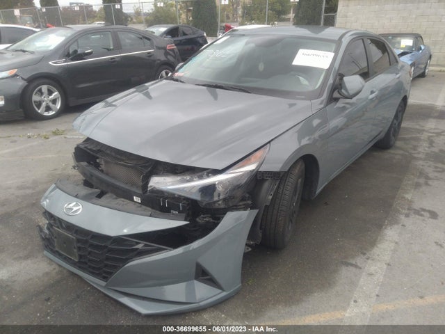 Hyundai Elantra Hybrid Blue 2021 KMHLM4AJXMU010318 Image 2