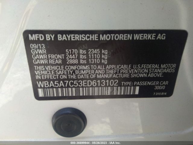 WBA5A7C53ED613102 BMW 5 Series 528i Xdrive