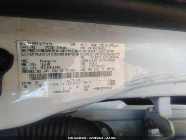 1FADP3K26FL223668 Ford FOCUS SE