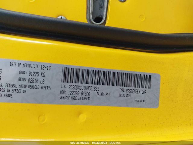 2C3CDXGJ1HH551669 Dodge Charger R/t Scat Pack