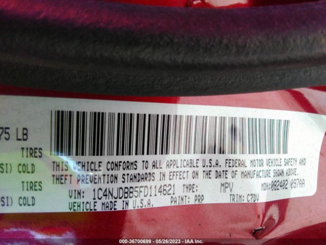 1C4NJDBB5FD114621 Jeep Compass Sport
