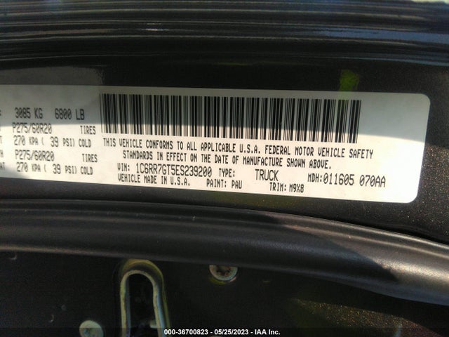 1C6RR7GT5ES239200 RAM 1500 Big Horn