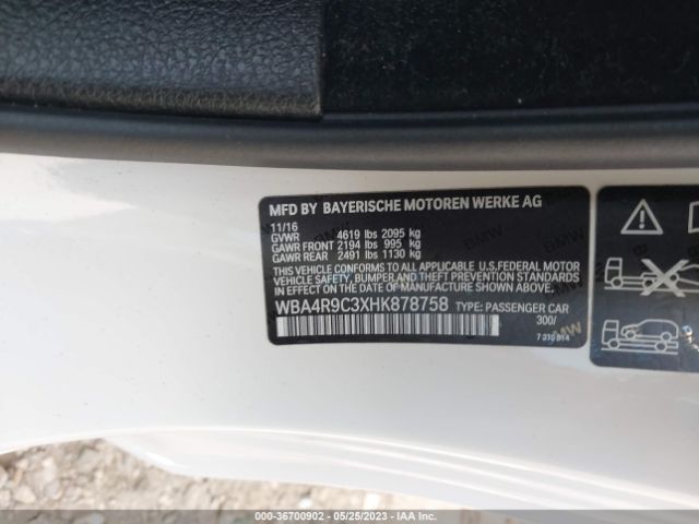 WBA4R9C3XHK878758 BMW 4 Series 430i Xdrive