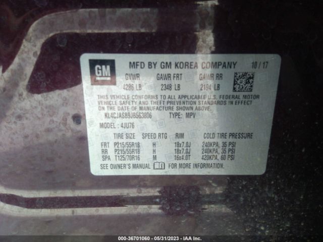 KL4CJASB9JB563806 Buick Encore Preferred