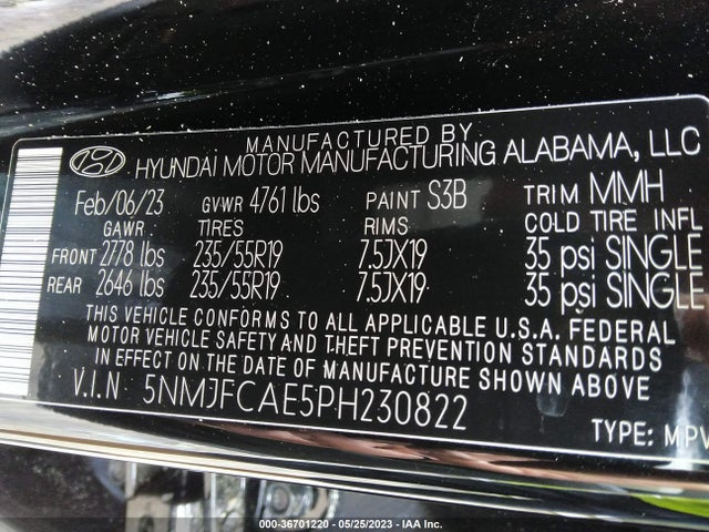 Hyundai TUCSON SEL 2023 5NMJFCAE5PH230822 Image 9