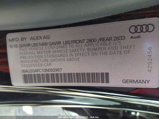 Audi A7 3.0 Prestige 2016 WAU2GAFC1GN092967 Image 10