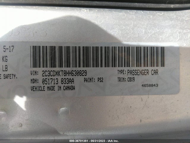 Dodge Charger Police 2017 2C3CDXKT8HH630829 Image 9