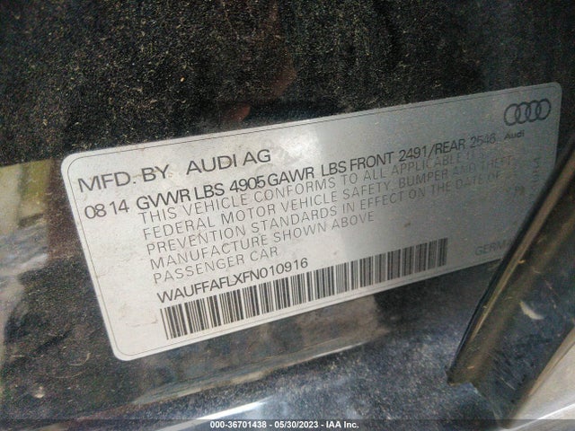 WAUFFAFLXFN010916 Audi A4 Premium Plus