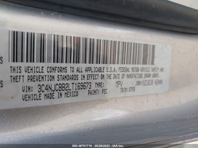 3C4NJCBB2LT169673 Jeep Compass Altitude