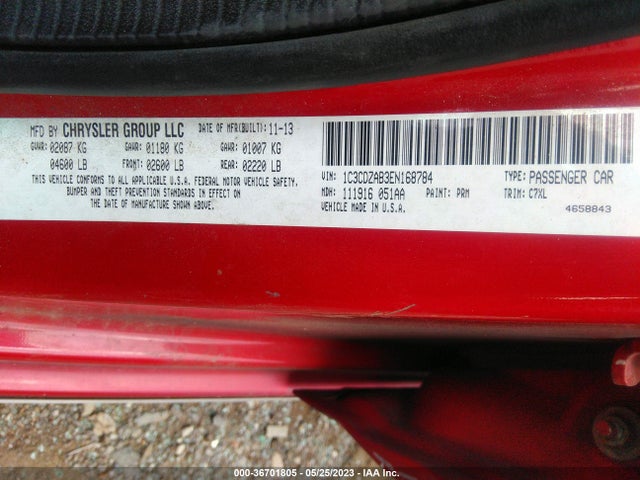 Dodge AVENGER SE 2014 1C3CDZAB3EN168784 Image 9