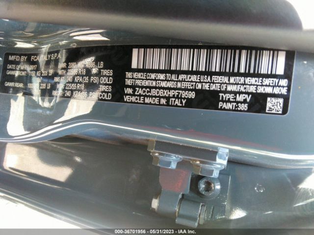 ZACCJBDBXHPF79599 Jeep Renegade Limited