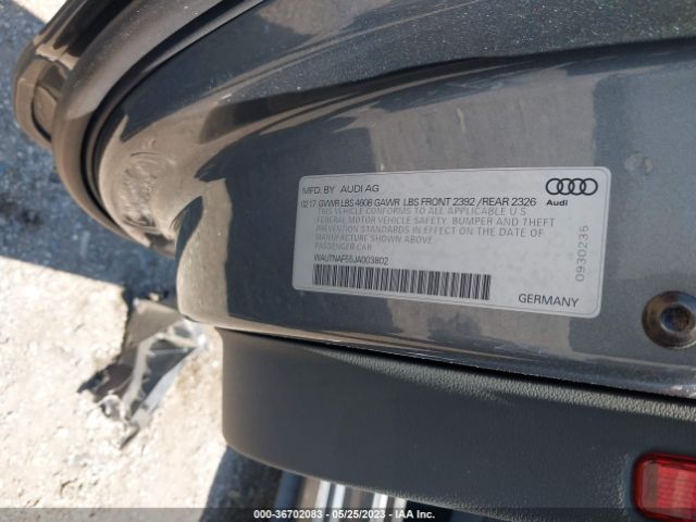 WAUTNAF55JA003802 Audi A5 Coupe Premium Plus