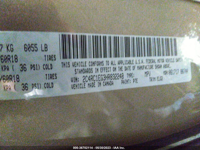 2C4RC1EG3HR832248 Chrysler Pacifica Touring-l Plus