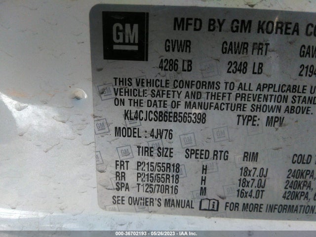 Buick Encore Leather 2014 KL4CJCSB6EB565398 Image 9