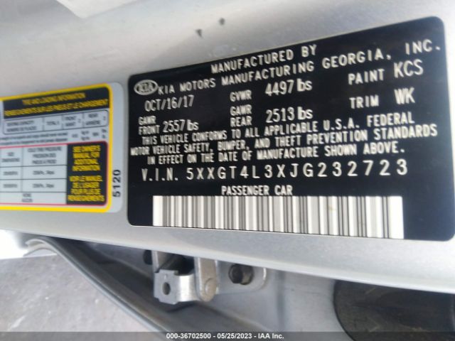 5XXGT4L3XJG232723 KIA Optima Lx