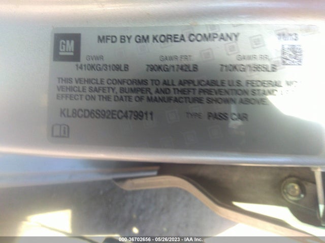 Chevrolet Spark Lt 2014 KL8CD6S92EC479911 Image 11