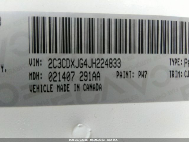 2C3CDXJG4JH224833 Dodge CHARGER GT