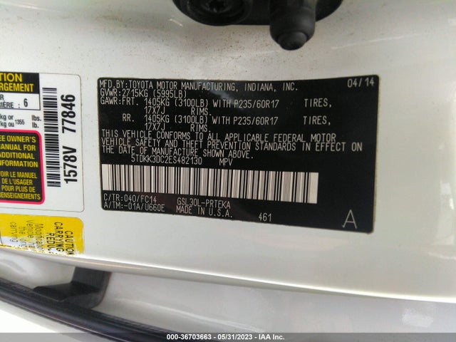 Toyota SIENNA LE 2014 5TDKK3DC2ES482130 Image 9