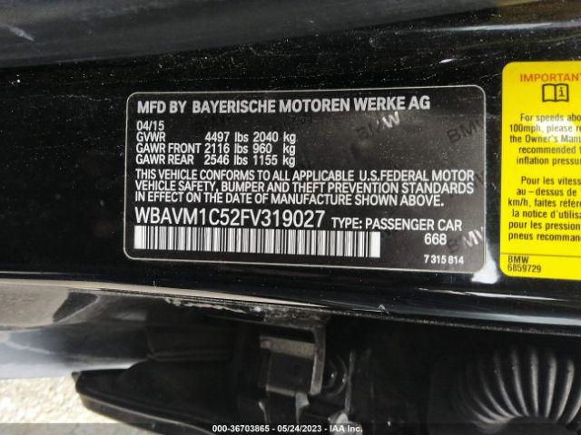 WBAVM1C52FV319027 BMW X1 Sdrive28i