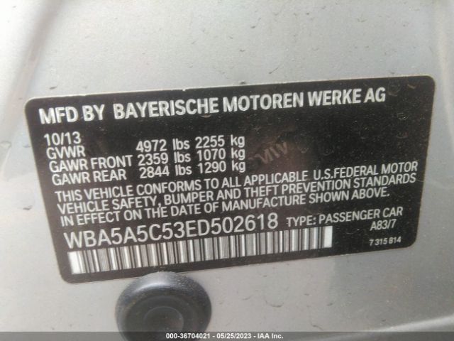 WBA5A5C53ED502618 BMW 5 Series 528i