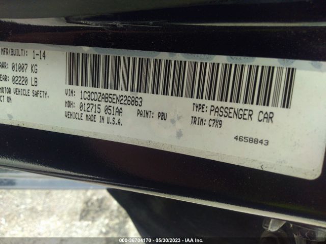 1C3CDZAB5EN226863 Dodge AVENGER SE