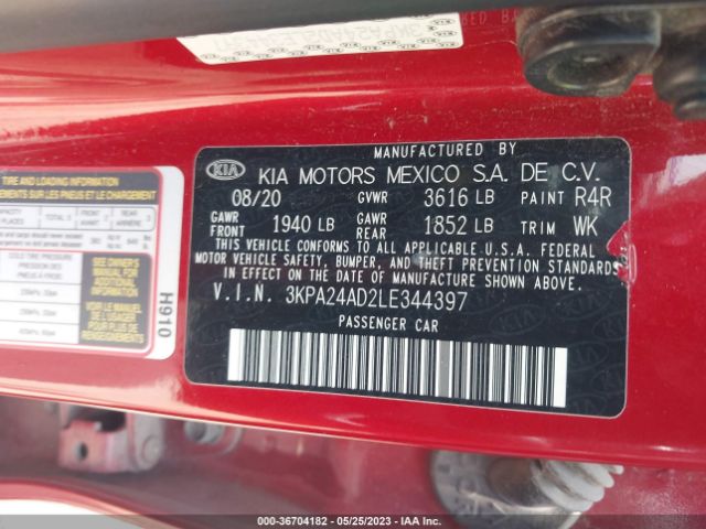 3KPA24AD2LE344397 KIA RIO S