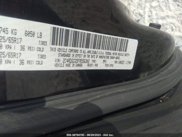 Dodge Grand Caravan Sxt 2015 2C4RDGCG5FR556302 Image 9