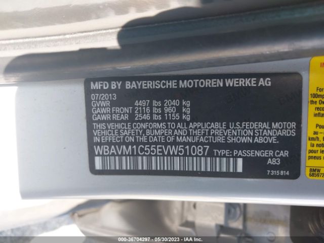 WBAVM1C55EVW51087 BMW X1 Sdrive28i