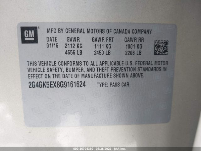 2G4GK5EX8G9161624 Buick Regal
