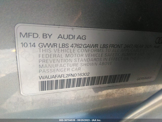 WAUAFAFL2FN016302 Audi A4 PREMIUM