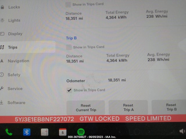 Tesla Model 3 Long Range 2022 5YJ3E1EB8NF227072 Image 10